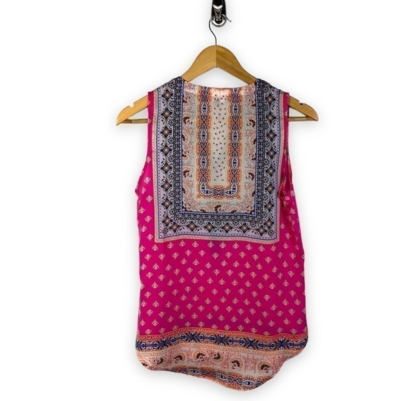 4 for $20 SALE! Brixton Ivy Stitch Fix Bixby Clover Popover Top, Bright Pink, XS - Picture 10 of 10